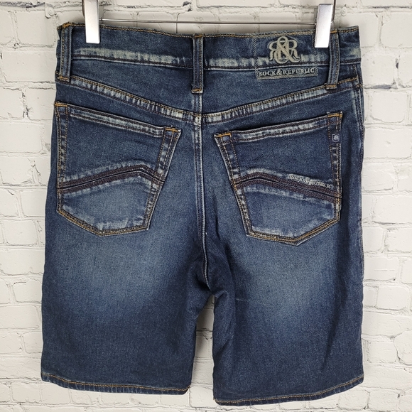 ROCK & REPUBLIC | Asher denim jean shorts jorts - Picture 3 of 6